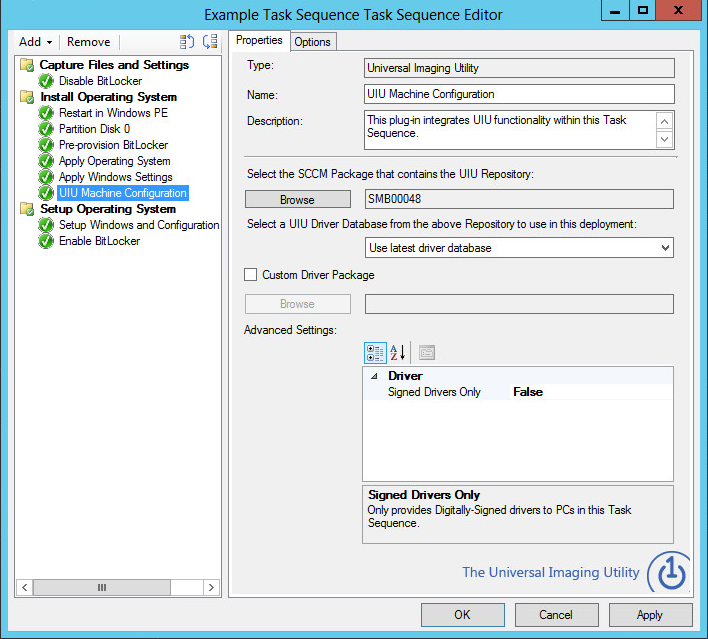 uiu task sequence